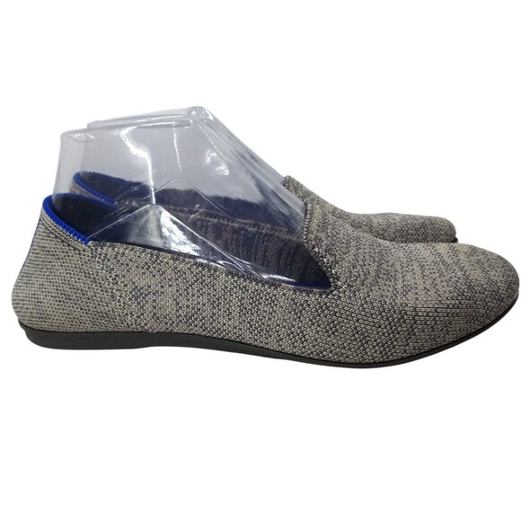 Rothys The Loafer Gray Heathered Flats Shoes Size 7.5 Round Toe Slip On Comfort - Picture 11 of 13